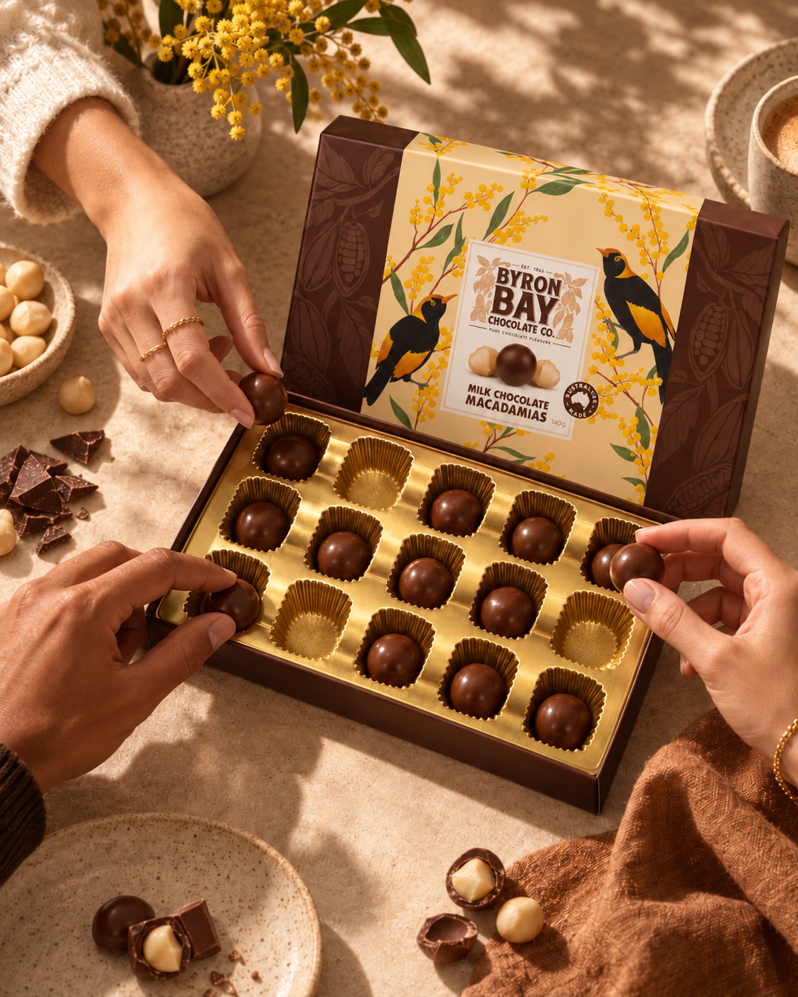 Couverture Milk Chocolate Macadamia Memories