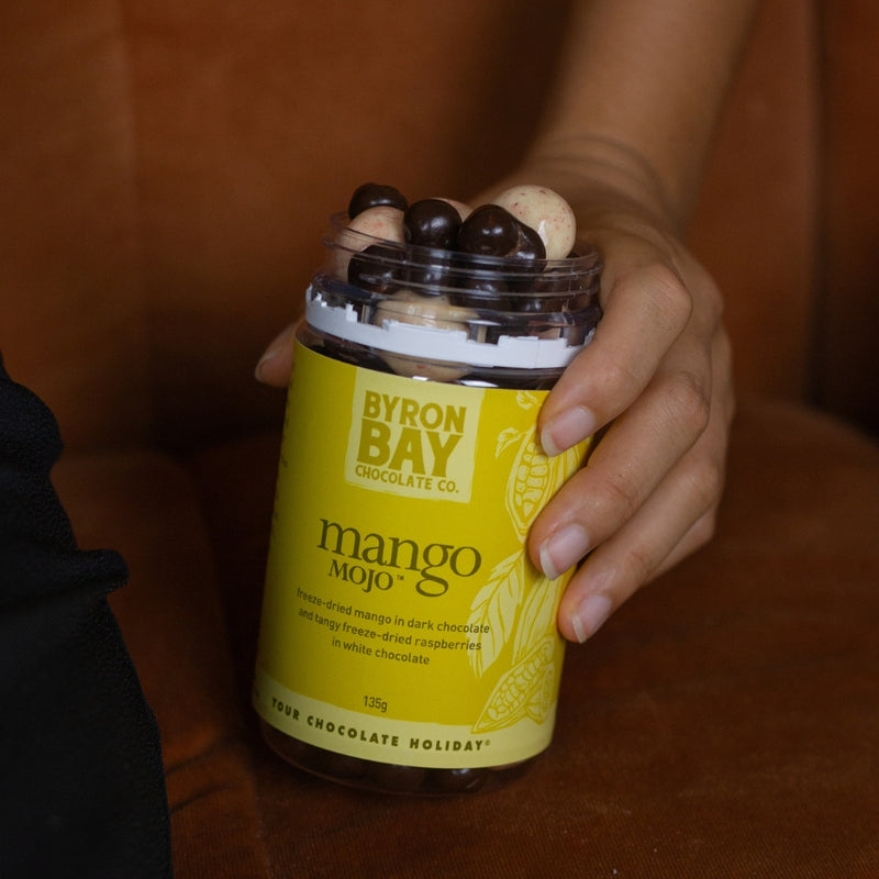 Mango Mojo™ Dark and White Chocolate - Byron Bay Chocolate Co