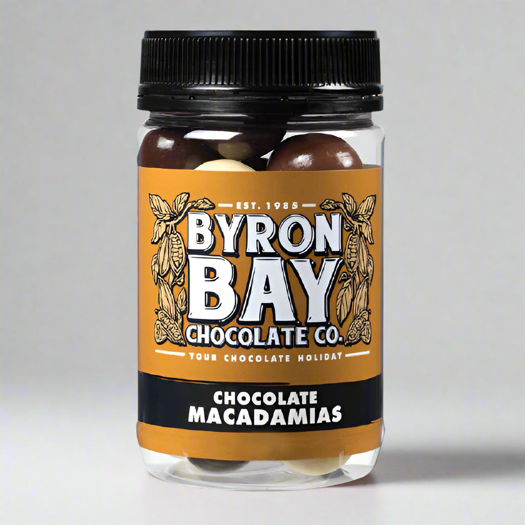 Macadamias Milk Dark and White Chocolate - Byron Bay Chocolate Co